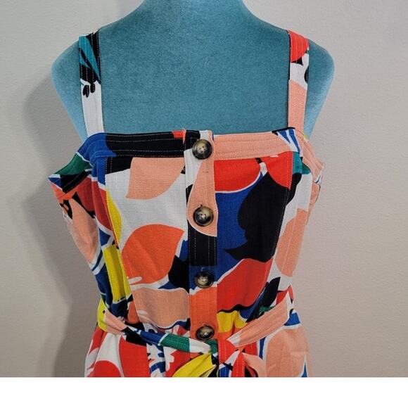 Donna Ricco New York Dress Womens 12 Button Down Fun Beach Summer Chic Dress - Picture 4 of 12